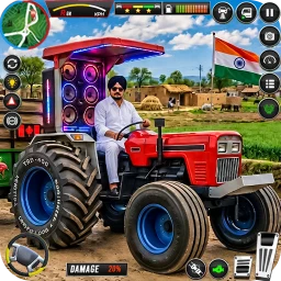 Icône de Real Indian Farming Tractor 3D